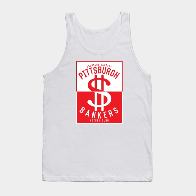 The Pittsburgh Bankers Hockey Club Tank Top by unsportsmanlikeconductco